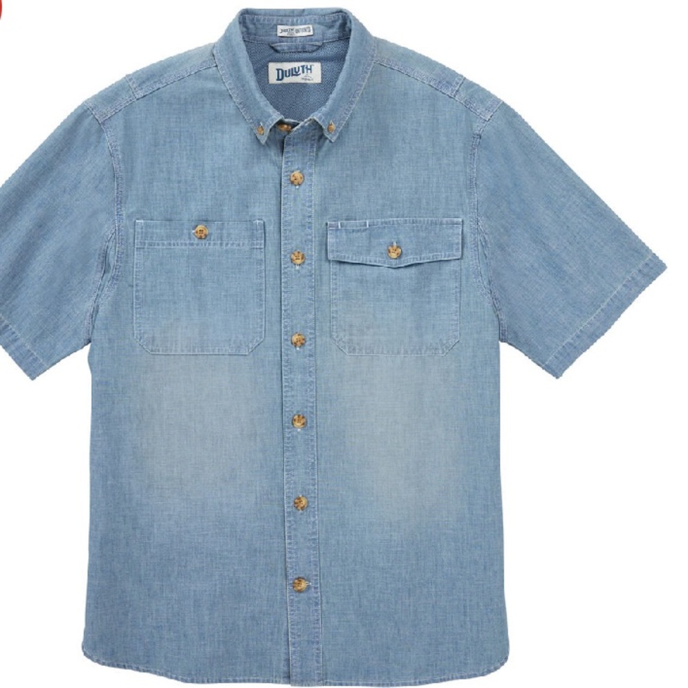 Men's COOLMAX Chambray Jean Standard Fit Shirt